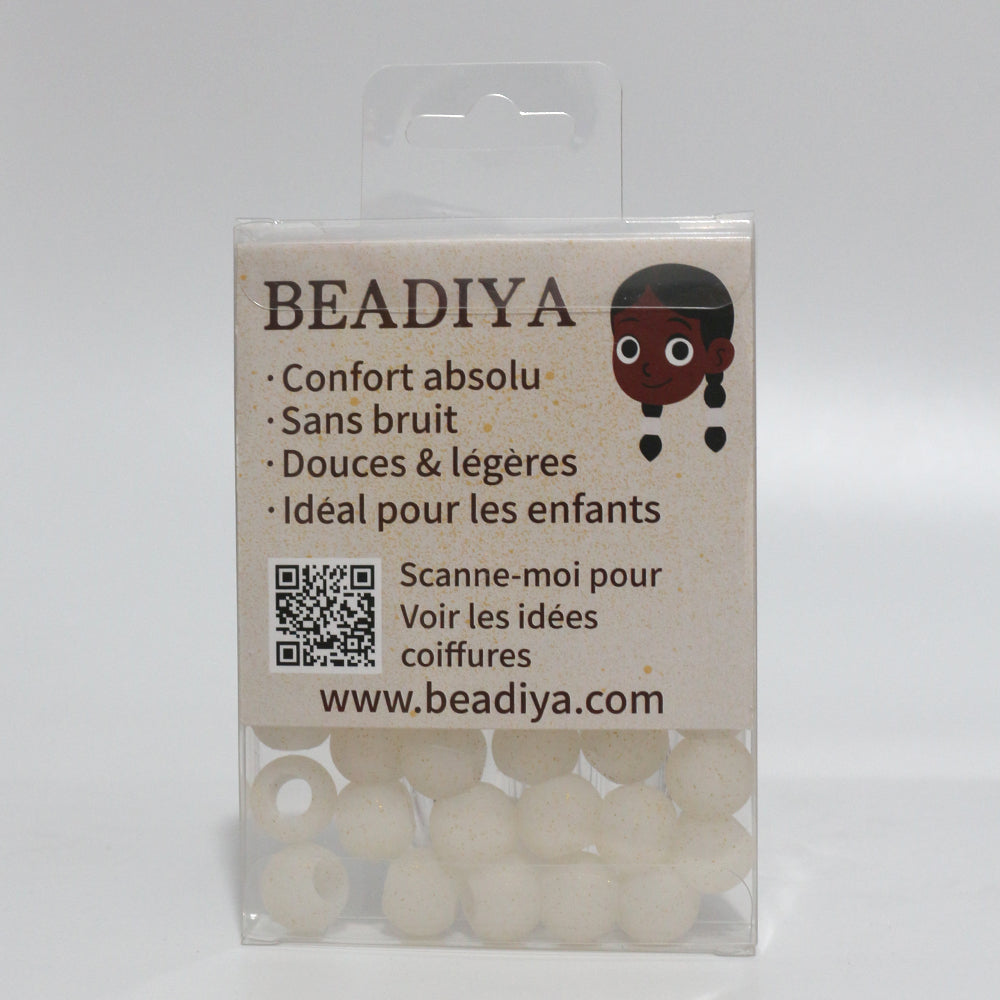 ✧₊⁺ Boîte de Perles Unies – Cristal Pailleté