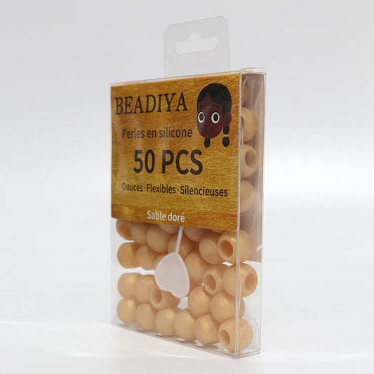 ✨ Boîte de Perles Unies – Sable Doré