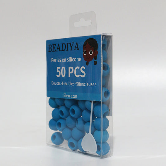 💧 Boîte de Perles Unies – Bleu Azur