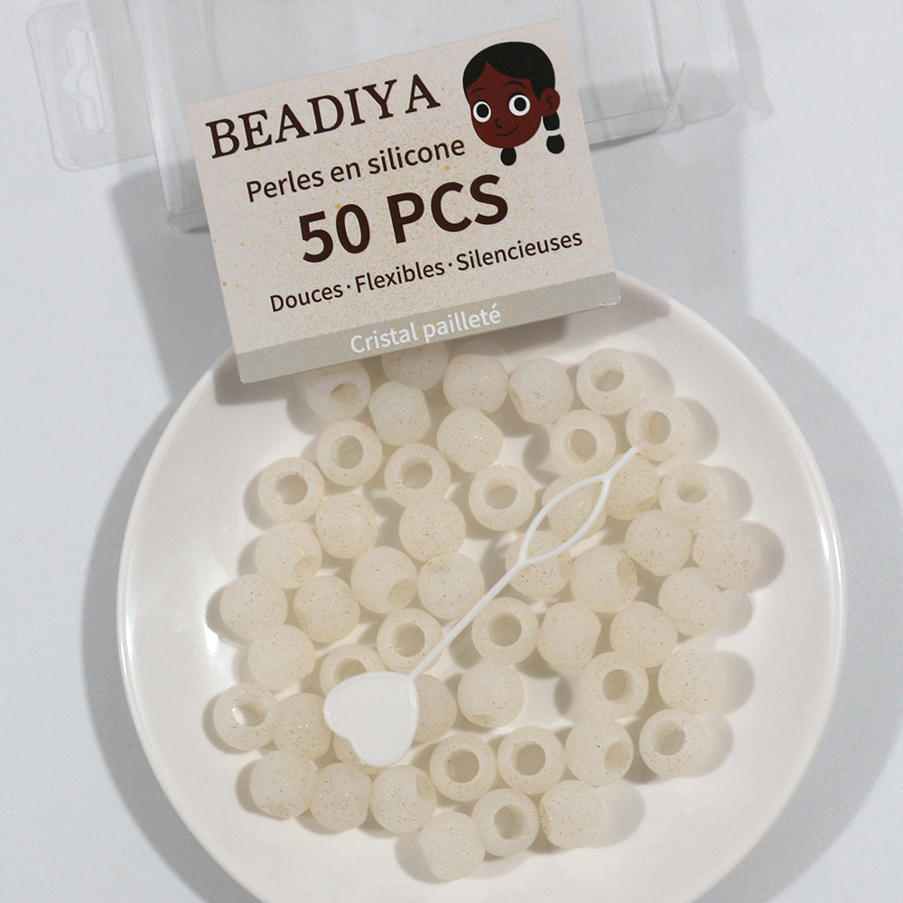 ✧₊⁺ Boîte de Perles Unies – Cristal Pailleté