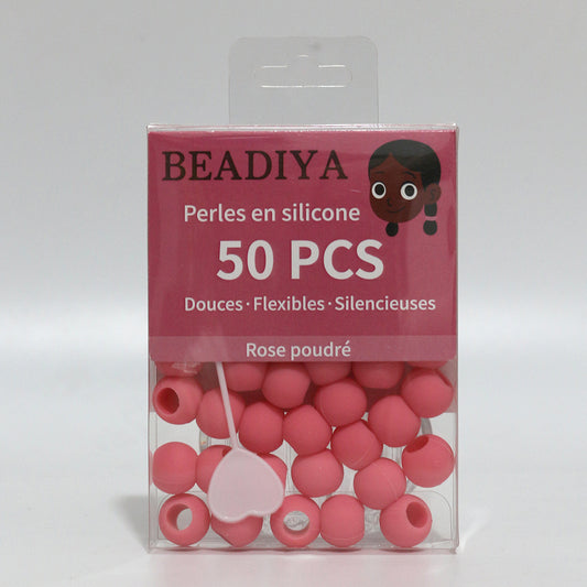 🌸 Boîte de Perles Unies – Rose Poudré