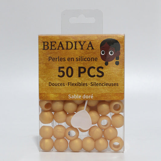 ✨ Boîte de Perles Unies – Sable Doré
