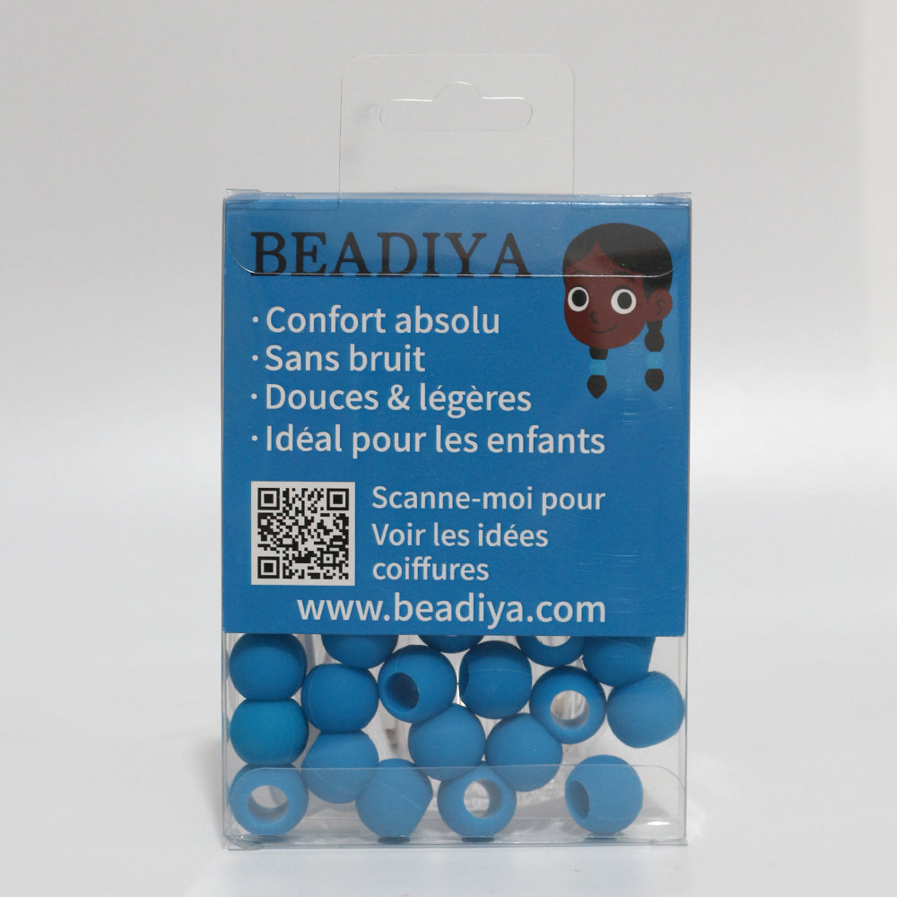 💧 Boîte de Perles Unies – Bleu Azur