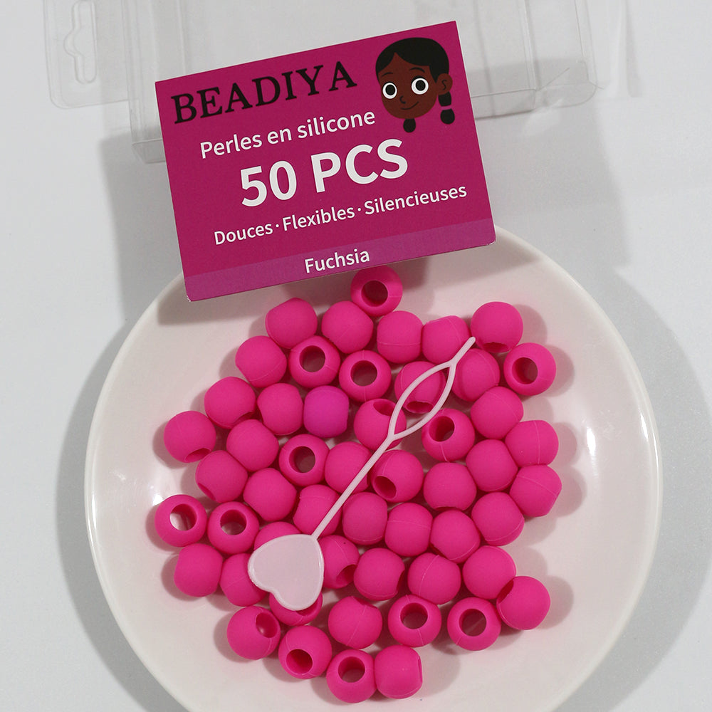 💗 Boîte de Perles Unies – Fuchsia